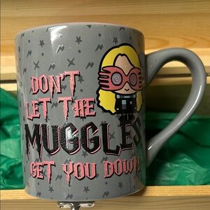 Whimsical Harry Potter Gray Mug with Fun Quote